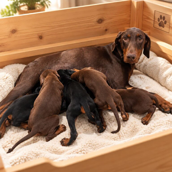 Doberman black and tanned/brown and tanned puppies
