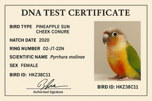 Pineapple red factor breeder female available with dna