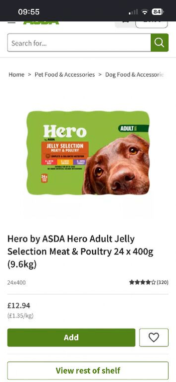 Dog food