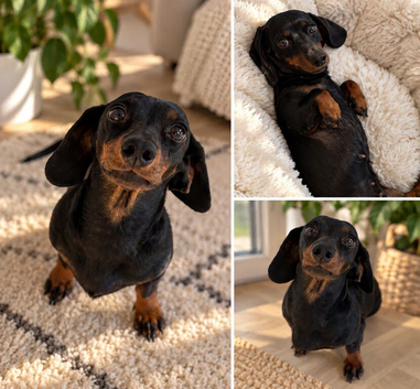 Miniature dachshund black &tan