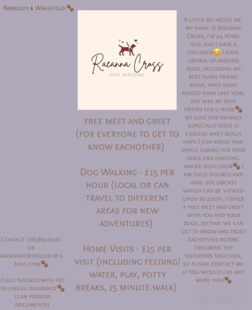 R.C Dog Walking
