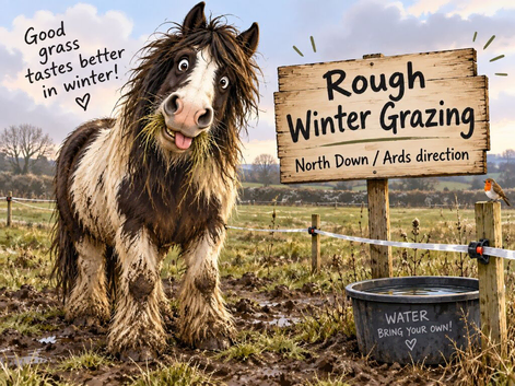 Short-term rough winter grazing available Co.Down