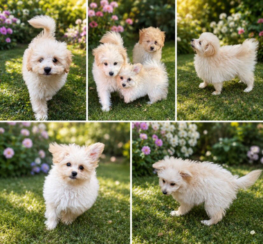 Pomapoo puppies