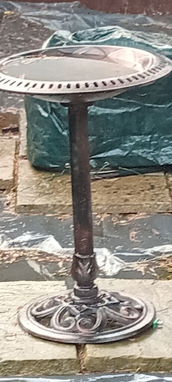 Vintage metal bird table