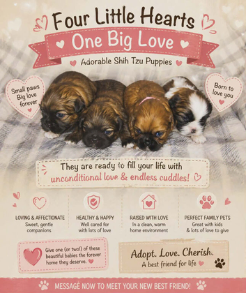 imperial shih tzu puppies 2 girls left