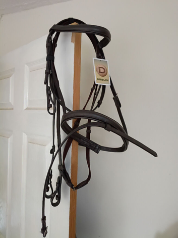 Dublin flash cob leather bridle new with tags
