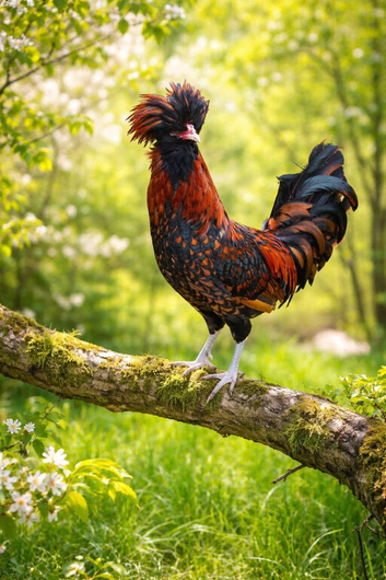 Polish gold lace  rooster