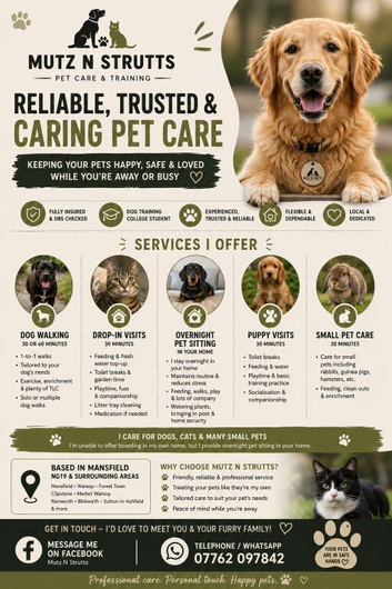 Trusted Pet Care in Mansfield | Mutz N Strutts