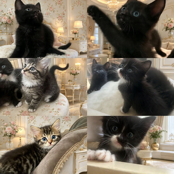 Beautiful fluffy kittens
