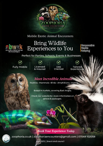 Exotic pet encounters and therapy sessions
