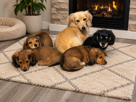 KC reg longhaired minature daschund x2 boys x1 girl