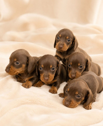 Chocolate & tan dachshund