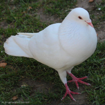 Hand tamed 2 doves and 1 crested