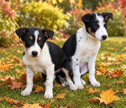 Puppies ready to go.