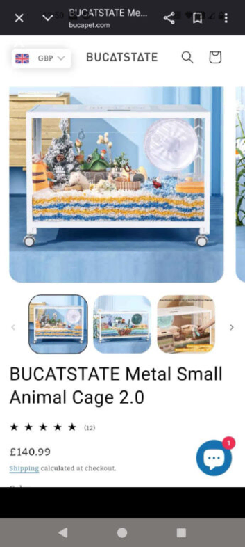 Bucastate 80cm enclosure