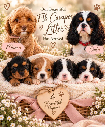 Cavapoo puppies