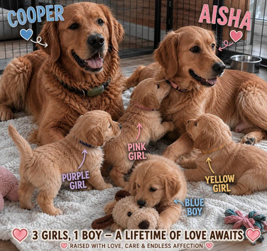 Golden Retriever Puppies &ndash; Raised with Love
