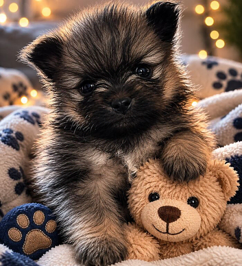 Teacup Teddy bear Pomchi Puppies