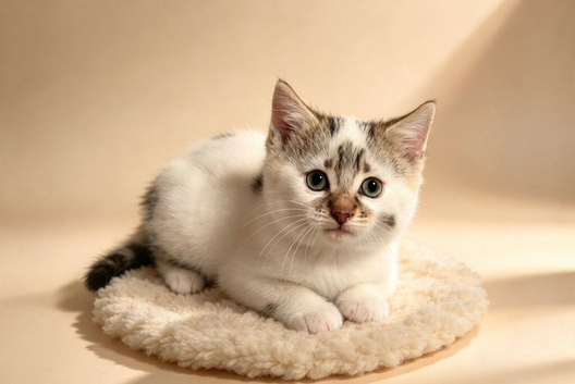 Two kittens one boy one girl left