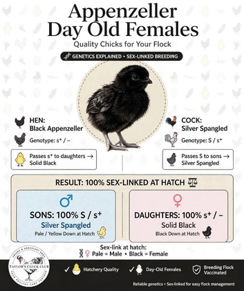 Appenzeller sex linked chicks