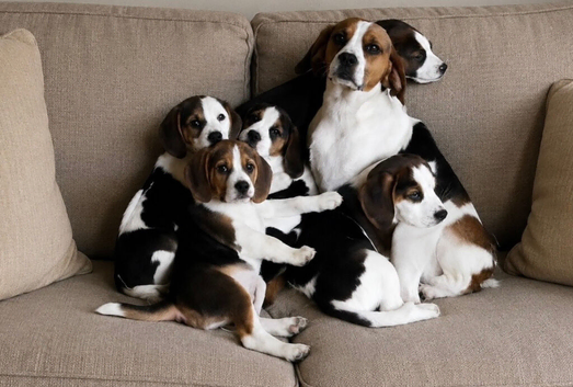 Beautiful Beagle puppies, ready for their new homes