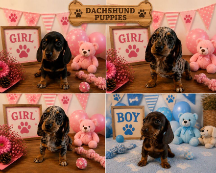 ** MINIATURE DACHSHUND PUPPIES PRA CLEAR **