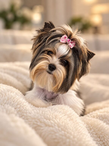 Tiny Miniature Biewer Yorkie Girl - Doll-Like Beauty