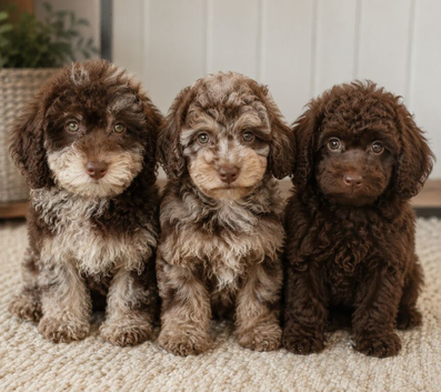 Choc Merle toy poodle