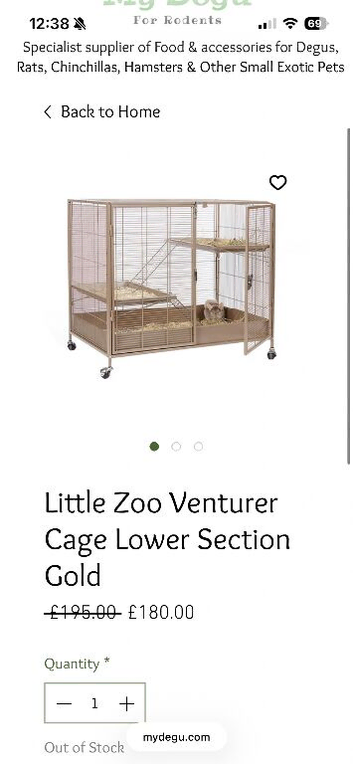 Little zoo venturer rat cage