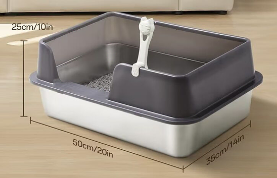 As New - Stainless Steel Litter Tray