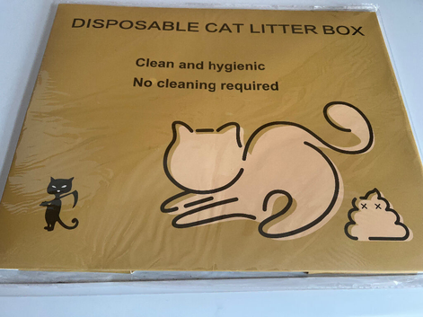 Disposable litter boxes x 5