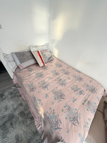 Bed, mattress and shoe rack