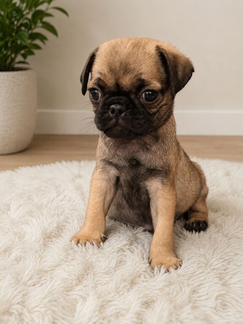 4 stunning pug puppies