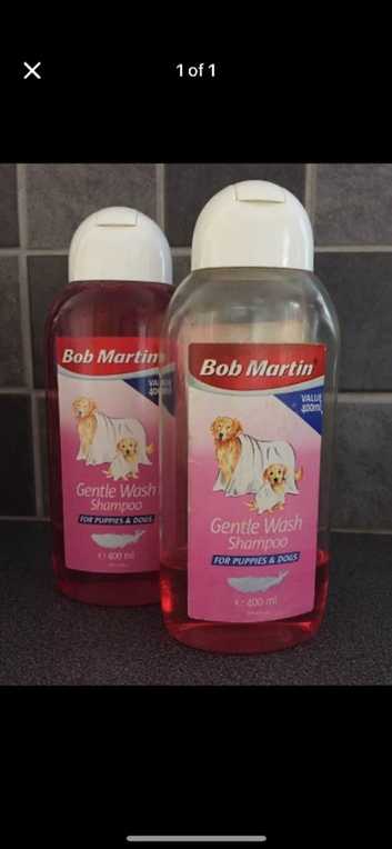 (091) Bob Martin puppy shampoos x2