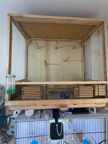 A wooden cage
