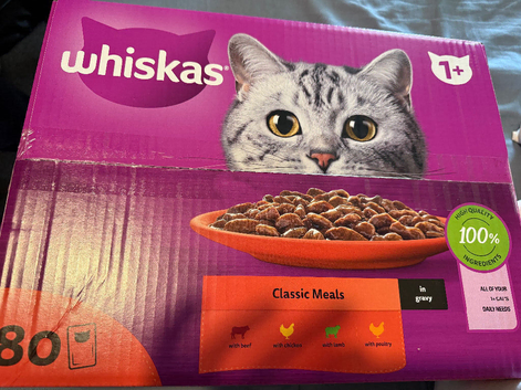 80 pouches of cat meat