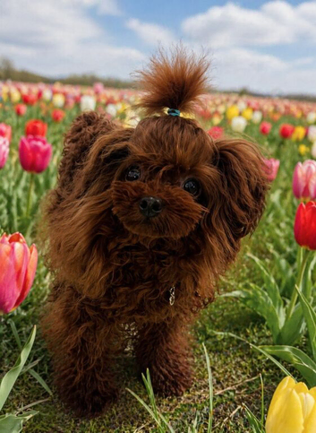 Tiny Asian Poodle - Deep Red Stud -  Proven