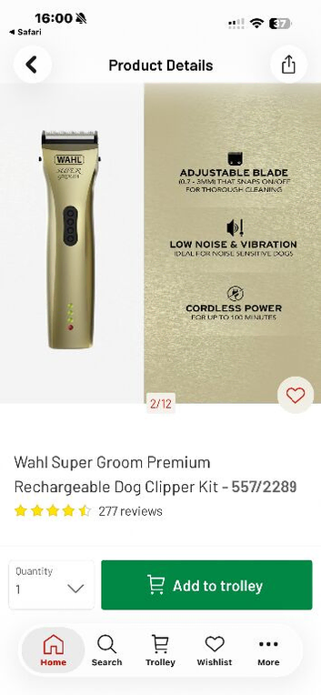 WAHL dog cat pet clippers