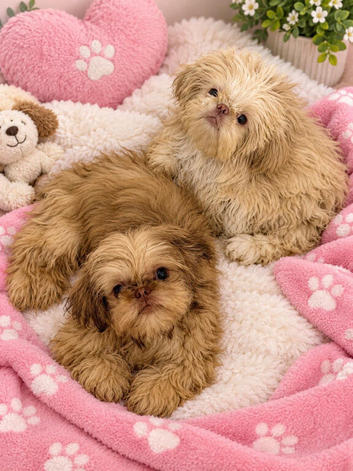 2 x 6 month old imperial shih Tzu girls