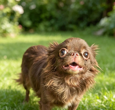 Chocolate female long haired