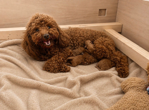 Exceptional Deep Red Toy Poodle Puppies