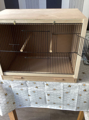 Wood single bird breeding cages