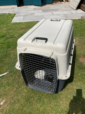 LARGE DOG CRATE, AIR LINE APPROVED, excellent condition
