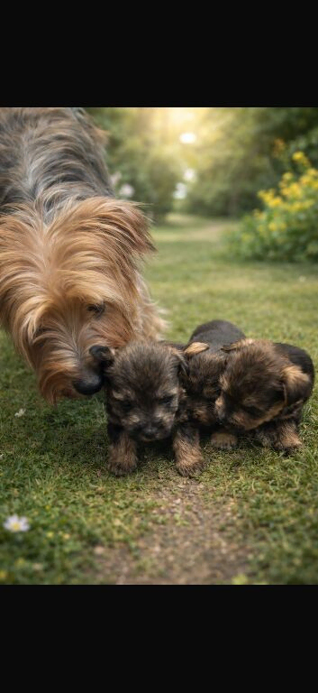 Mum is a beautiful miniature Yorkshire terrier and  Dad is a kc registered miniature schnauzer