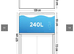 Fluwal fish tank 240L for sale.