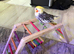 Lovely cockatiel with cage