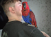 Talkative female eclectus.