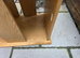 Tortoise table with bulb holder with shade