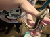 Ball python with vivarium