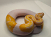 Albino pied ball python